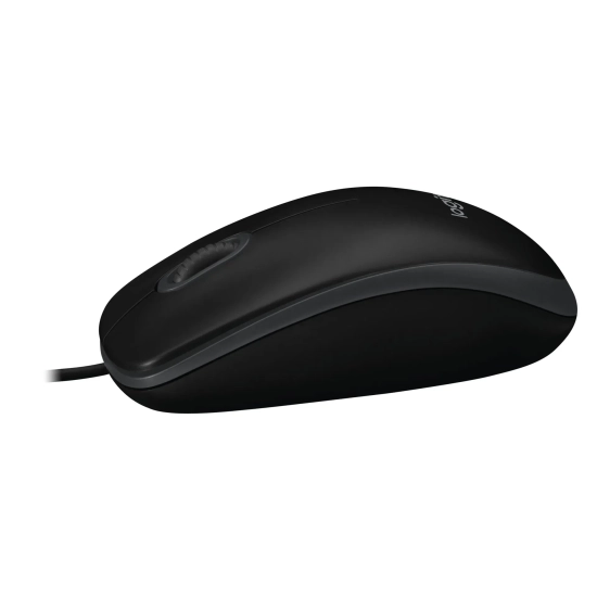 Mysz przewodowa komputerowa Logitech B100 biurowa oburęczna 910-003357