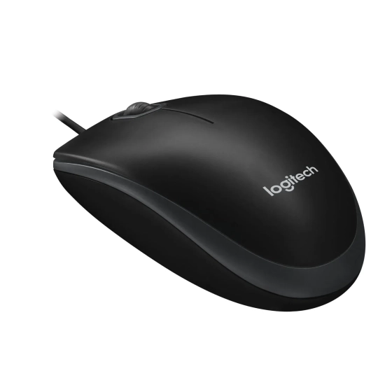 Mysz przewodowa komputerowa Logitech B100 biurowa oburęczna 910-003357