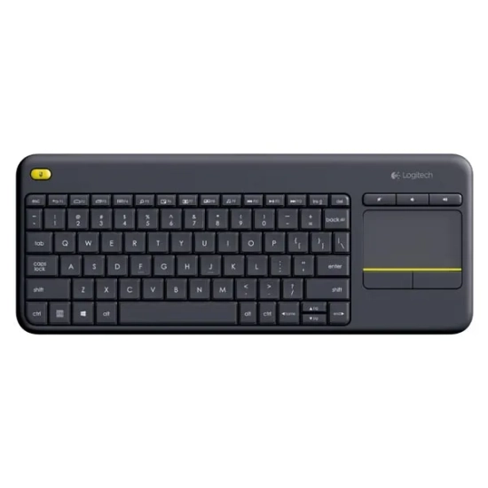 Klawiatura Logitech K400 Plus bezprzewodowa CZ/SK, czarna 920-007151