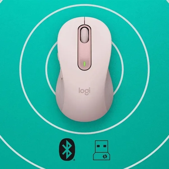 Mysz bezprzewodowa Logitech Signature M650 4000 DPI różowa