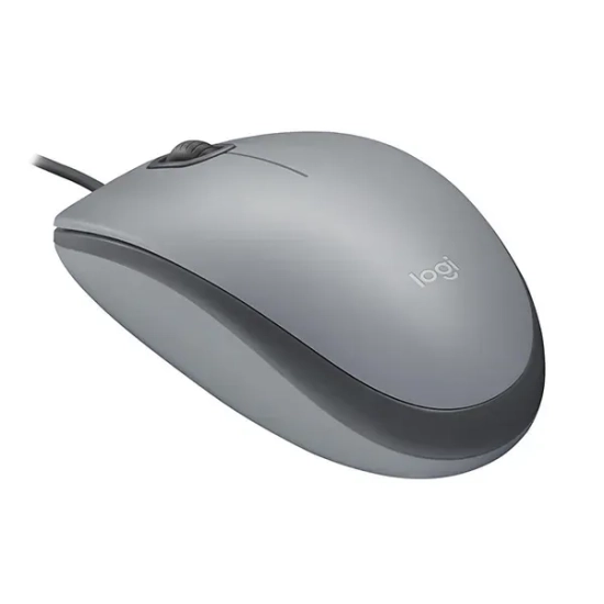 Mysz przewodowa Logitech M110 Silent 1000 DPI szara