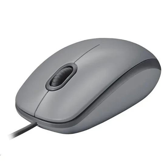 Mysz przewodowa Logitech M110 Silent 1000 DPI szara