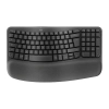 Klawiatura Logitech WAVE KEYS bezprzewodowa CZ/SK, szara ergonomiczna