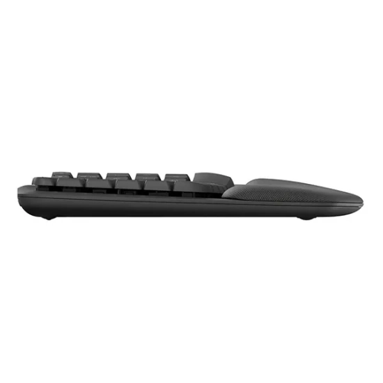 Klawiatura Logitech WAVE KEYS bezprzewodowa CZ/SK, szara ergonomiczna