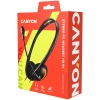 Canyon Zestaw słuchawkowy HS-01 PC Mik 1.8 m Czarno - Pomarańczowy