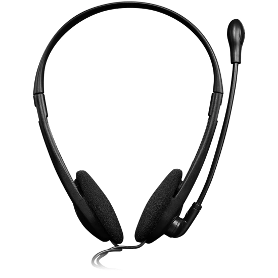 Canyon Zestaw słuchawkowy HS-01 PC Mik 1.8 m Czarno - Pomarańczowy