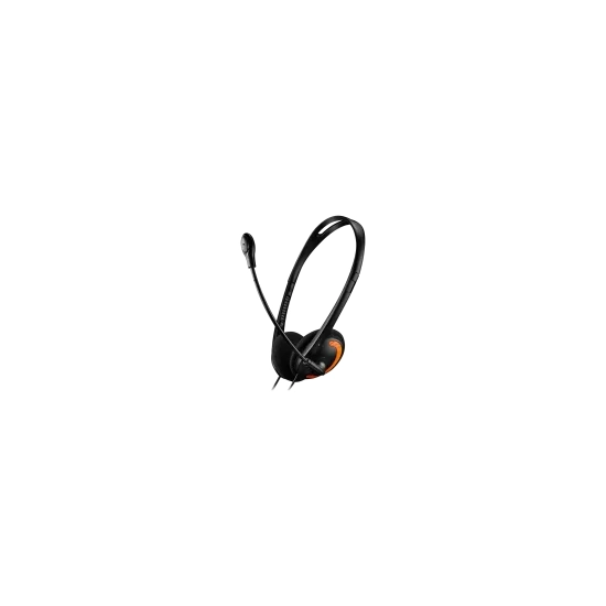 Canyon Zestaw słuchawkowy HS-01 PC Mik 1.8 m Czarno - Pomarańczowy