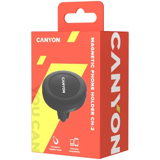 CANYON Uchwyt samochodowy CH-2 magnetyczny czarny