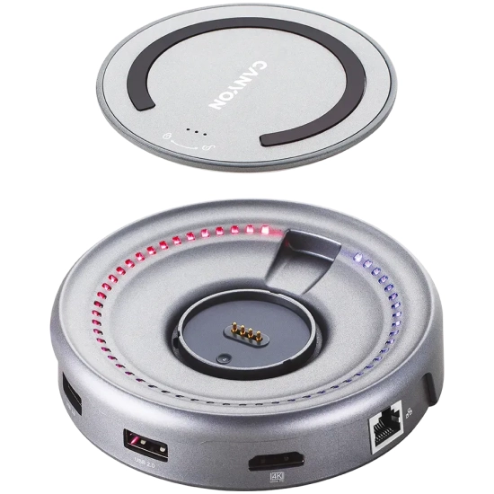 Hub USB-C CANYON DS-7 CNS-TDS07DG 6w1 4K szary