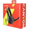 Canyon Zestaw słuchawkowy HSC-1 PC Mik 2 m Czarny