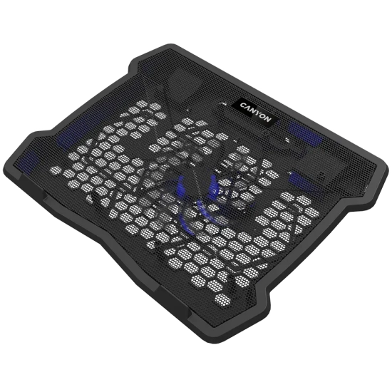 CANYON Podstawka chłodząca NS02 15,6 cala 2xUSB LED czarna