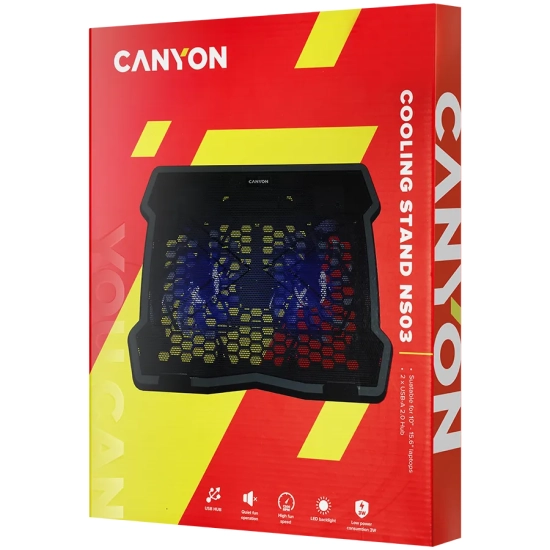 Canyon Podstawka chłodząca NS03 CNE-HNS03 15,6 cala 2 wentylatory