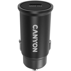 CANYON Ładowarka samochodowa C-20 PD 20W USB-C czarna
