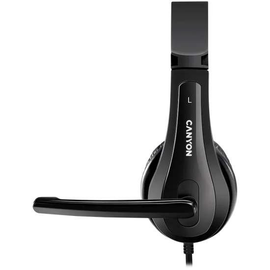 Zestaw słuchawkowy CANYON OnTalk 1 USB-A 2 m czarny