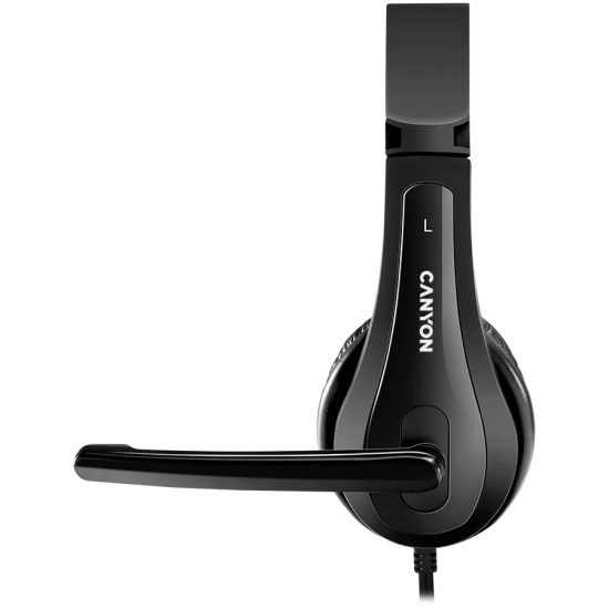 Canyon Zestaw słuchawkowy СHSC-1 PC Mik 2 m Czarny