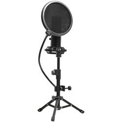 Czarny mikrofon USB LORGAR Voicer 721, dokładny wariant LRG-CMT721.