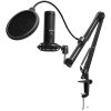 Czarny mikrofon USB LORGAR Voicer 931, dokładny wariant LRG-CMT931.