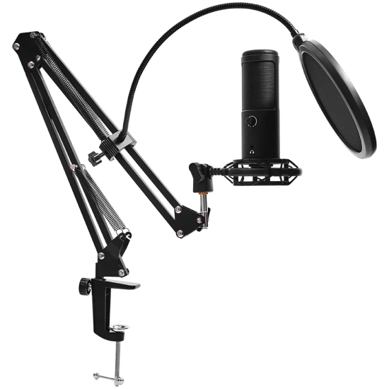 Lorgar Mikrofon USB Voicer 931 gamingowy kardioidalny czarny