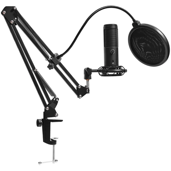 Lorgar Mikrofon USB Voicer 931 gamingowy kardioidalny czarny