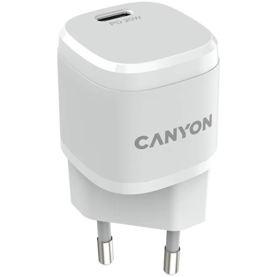 CANYON Ładowarka sieciowa H-20-05 PD 20W USB-C Biała