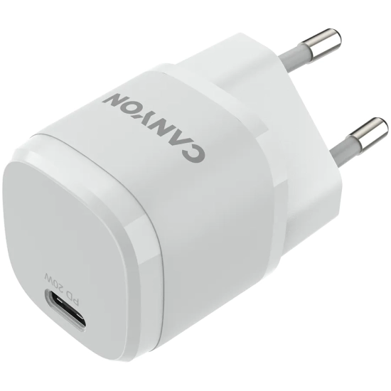 CANYON Ładowarka sieciowa H-20-05 PD 20W USB-C Biała