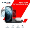 CANYON Ładowarka bezprzewodowa WS-202 10W 2w1 czarna
