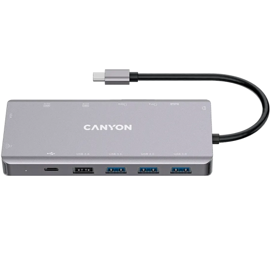 CANYON HUB DS-12 13 w 1 4k USB-C Szary
