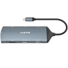 Hub USB-C CANYON DS-15 CNS-TDS15 8w1 4K ciemnoszary