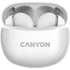Canyon Słuchawki dokanałowe TWS-5 Etui Białe