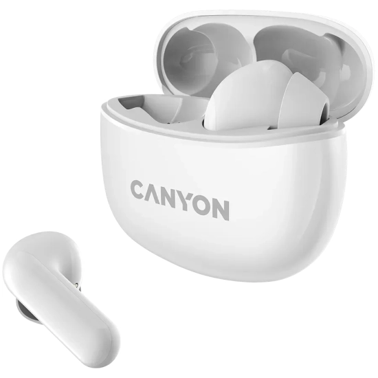 Słuchawki TWS CANYON TWS-5 Bluetooth 5.3 białe