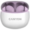 Canyon Słuchawki dokanałowe TWS-5 Etui Fioletowe
