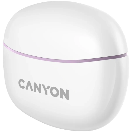 Canyon Słuchawki dokanałowe TWS-5 Etui Fioletowe
