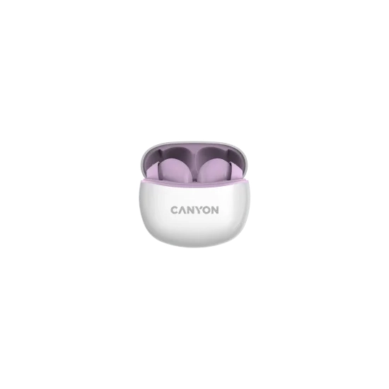 Canyon Słuchawki dokanałowe TWS-5 Etui Fioletowe