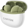 Canyon Słuchawki dokanałowe TWS-5 Etui Zielone