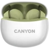 Canyon Słuchawki dokanałowe TWS-5 Etui Zielone
