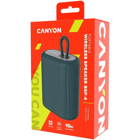 CANYON Głośnik Bluetooth BSP-4 CNE-CBTSP4DG 5 W szary