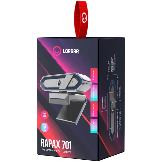 Kamera internetowa LORGAR Rapax 701 2K 60 fps niebieska