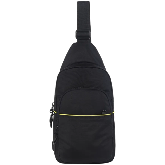 Czarna torba cross-body Canyon CB-2 CNS-CBD2B1 o pojemności 3,5 l z regulowanym paskiem na ramię.