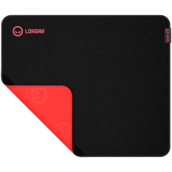 Podkładka gamingowa LORGAR Main 325 500×420×3 mm w kolorze czarno-czerwonym
