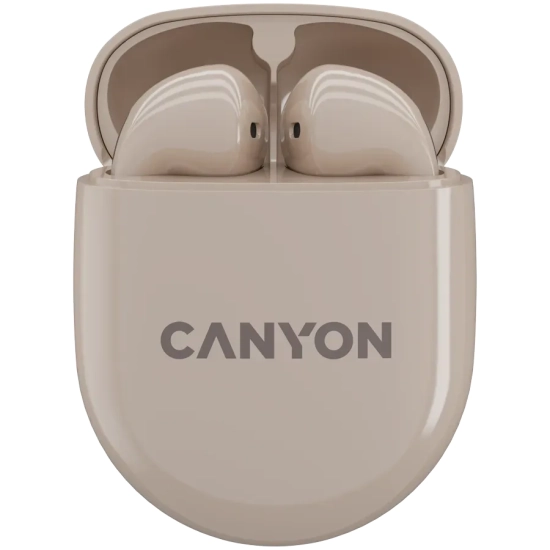 Słuchawki TWS CANYON TWS-6 Bluetooth 5.3 beżowe