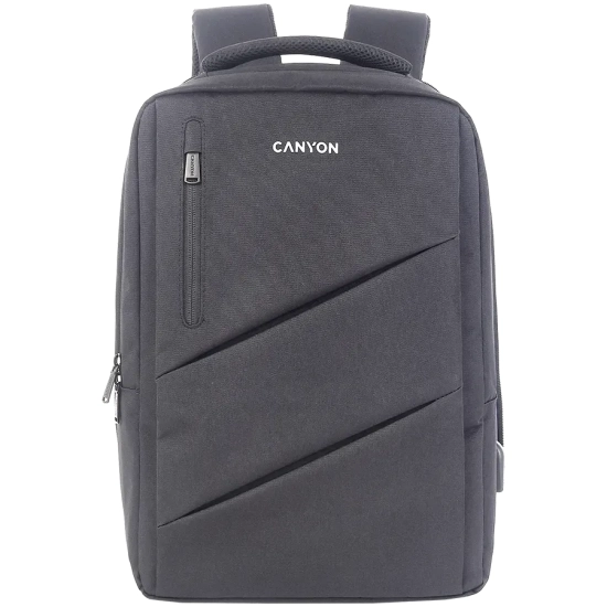 CANYON Plecak na laptopa BPE-5 Miejski USB 15,6" Szary