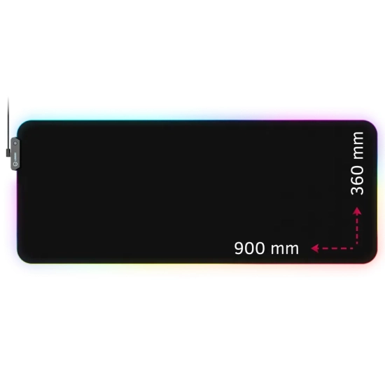 Podkładka pod mysz LORGAR Steller 919 RGB 900x360 mm