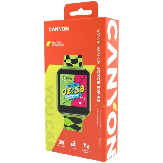 Canyon Smartwatch dziecięcy Joyce KW-43 Dual BT Zielony CNE-KW43YB