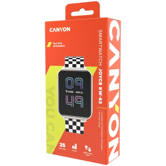 Canyon Smartwatch dziecięcy Joyce KW-43 Dual BT Biały CNE-KW43WB