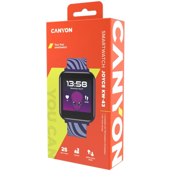Canyon Smartwatch dziecięcy Joyce KW-43 Dual BT Niebieski CNE-KW43BL