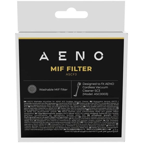 AENO Filtr MIF zmywalny do odkurzacza SC3 1 szt.