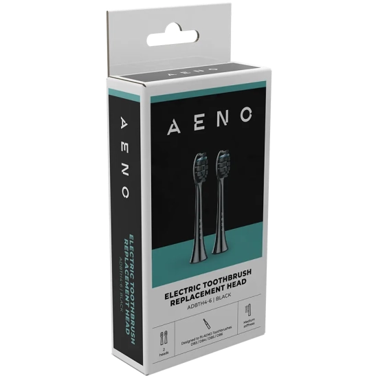 Aeno ADBTH4-6 końcówki do szczoteczki DB3/DB4/DB5/DB6 czarne 2 szt.