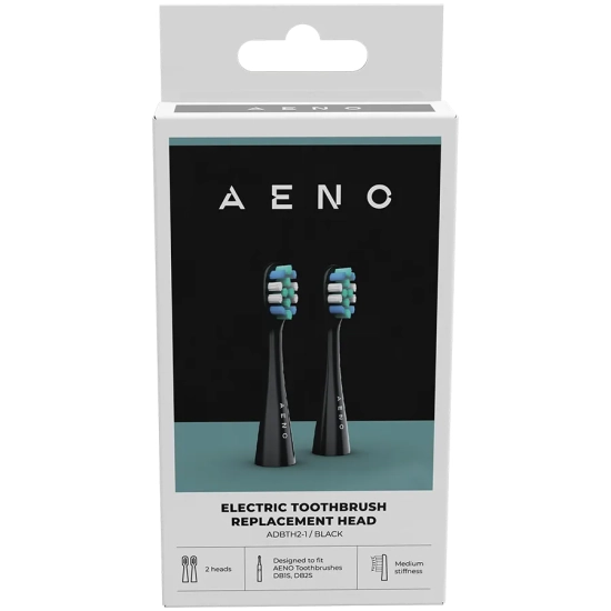 Aeno ADBTH2-1 końcówki do szczoteczki DB1S/DB2S czarne 2 szt.