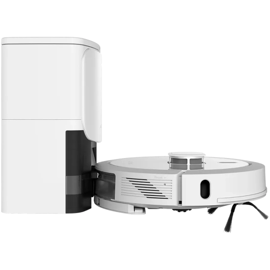Robot sprzątający AENO RC4S 2w1 z LiDAR i stacją opróżniającą, biały