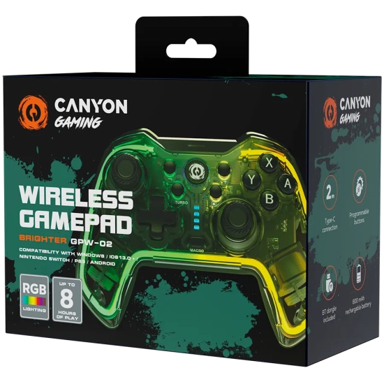 Canyon CND-GPW02 Gamepad Brighter GPW-02 transparentny